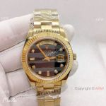 Replica Rolex Daydate 40mm Yellow Gold Oyster Band